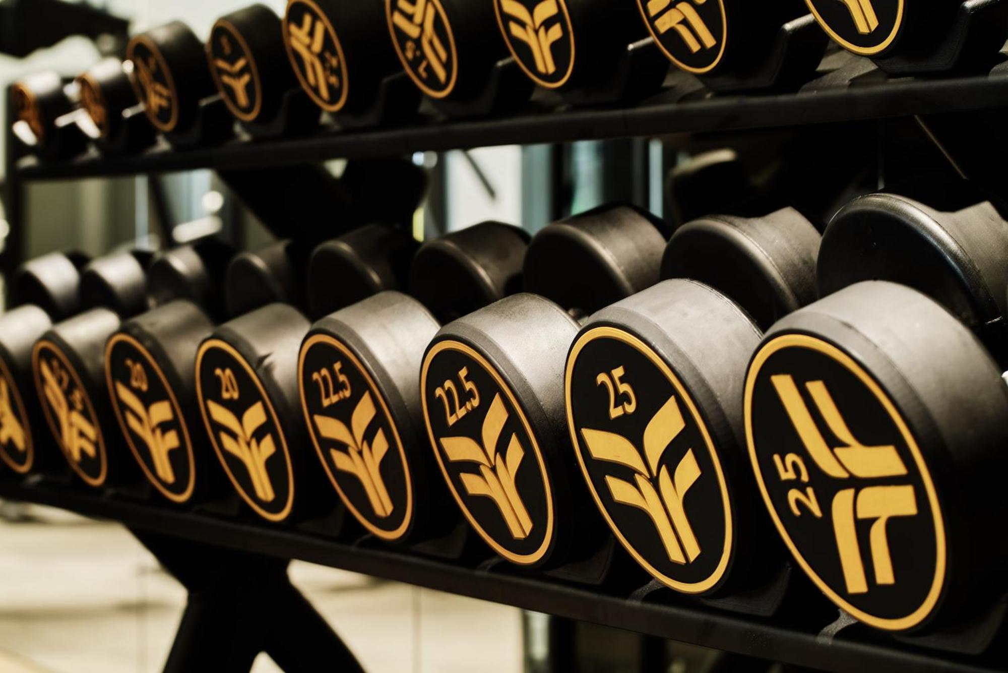City Of Dreams Mediterranean - Integrated Resort, Casino & Entertainment Limassol Eksteriør billede Dumbbells at a gym